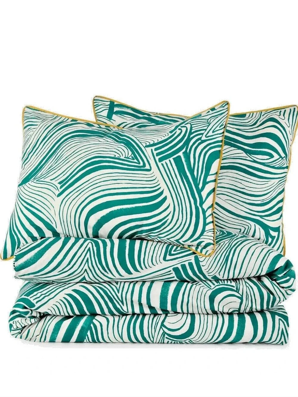 New Novogratz by Utica King Size 3 Pc Comforter Set Patina Teal White Animal